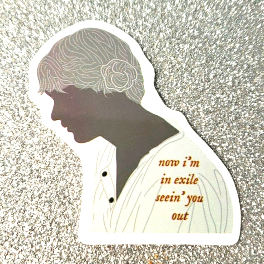10/$10 Taylor Swift FOLKLORE Waterproof Sticker EXILE